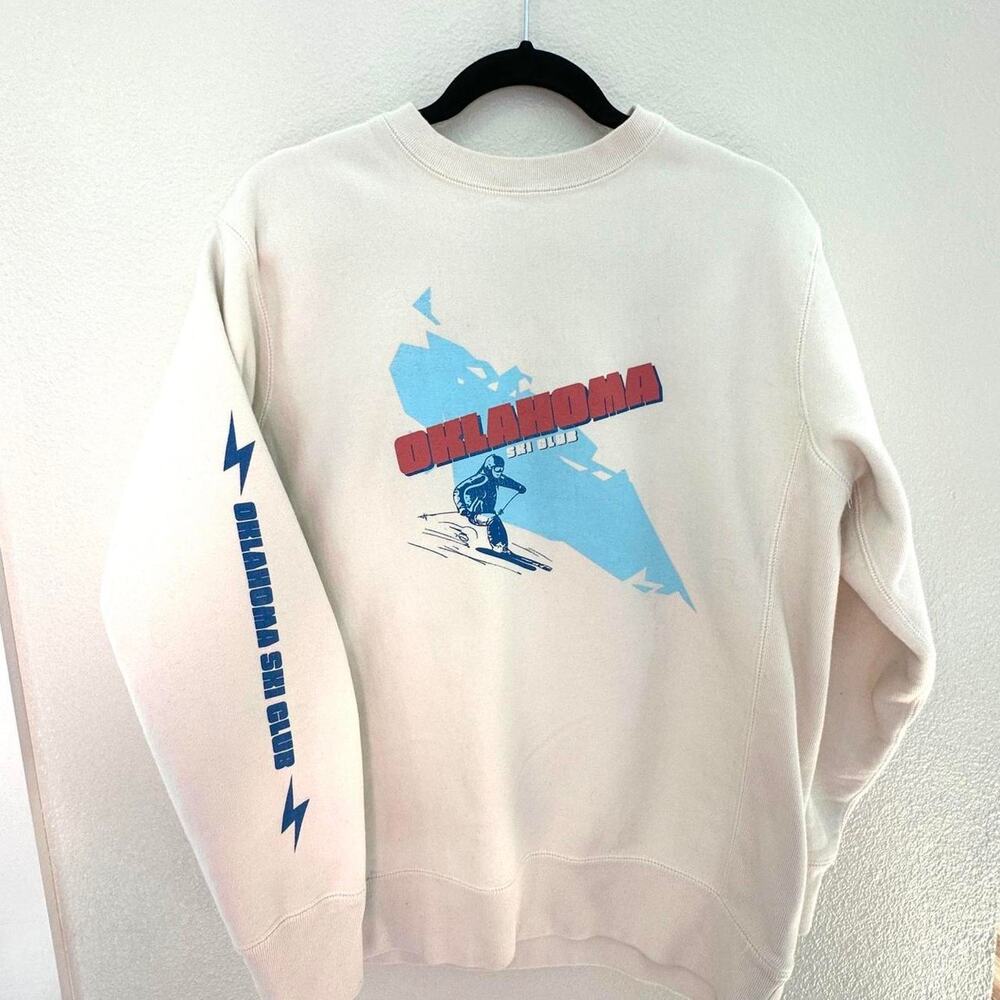 Oklahoma Ski Club Crew Neck Sweatshirt - Size Medium
